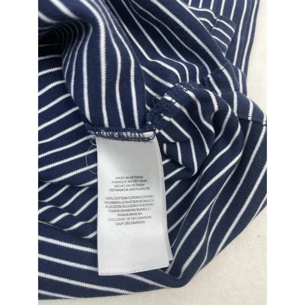 Polo Ralph Lauren Men's Navy/White Striped Short Sleeve Polo Shirt Size 2XL  EUC
